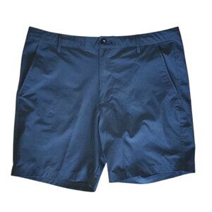 All In Motion Mens Size Large Solid All Black Activewear Shorts with Pockets